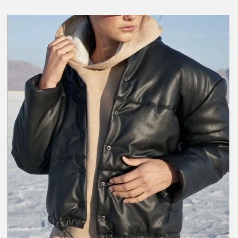 NWT Rails Otto Faux Leather Jacket in Black - Picture 4 of 16